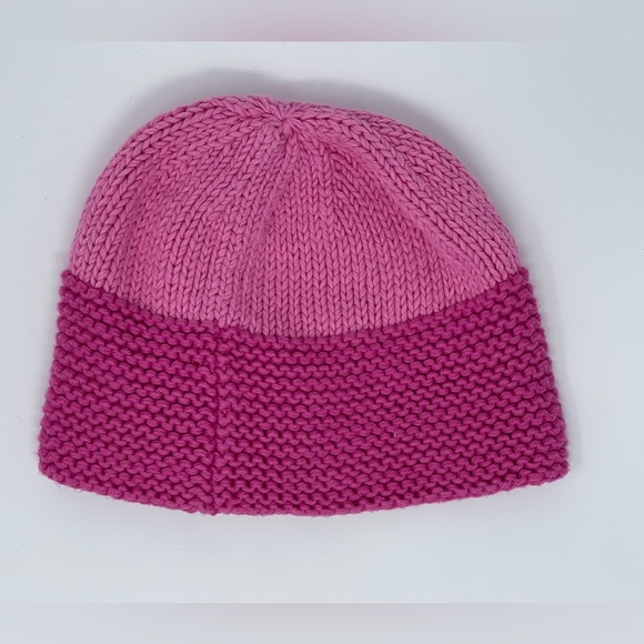2H KNITS: Pink Knit Hat with Flower 🌸 Size: Kids Medium - Picture 2 of 5